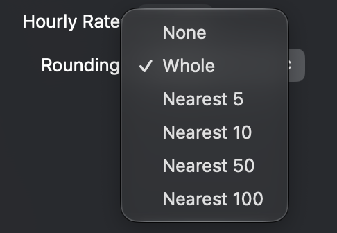 Calculate Hours rounding
