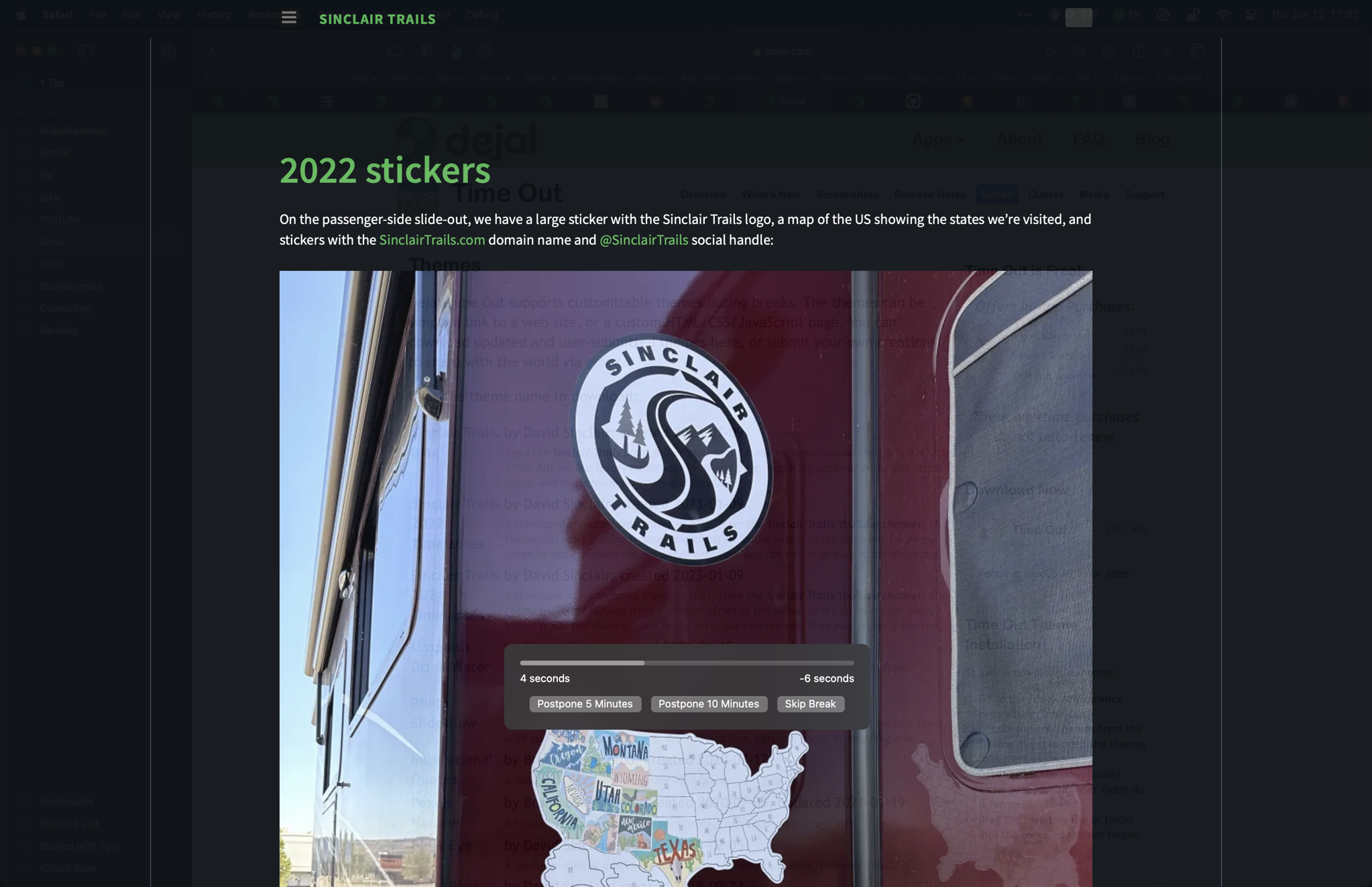 Sinclair Trails blog theme
