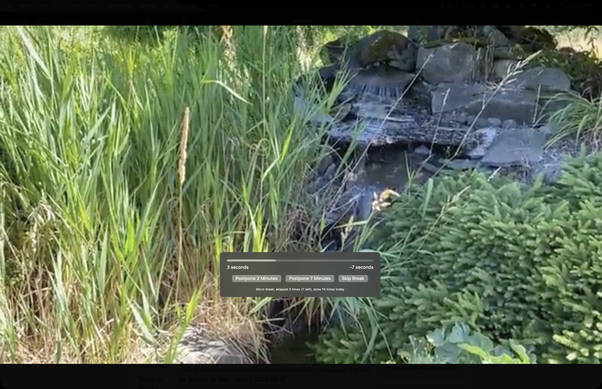 Dejus Water Features theme
