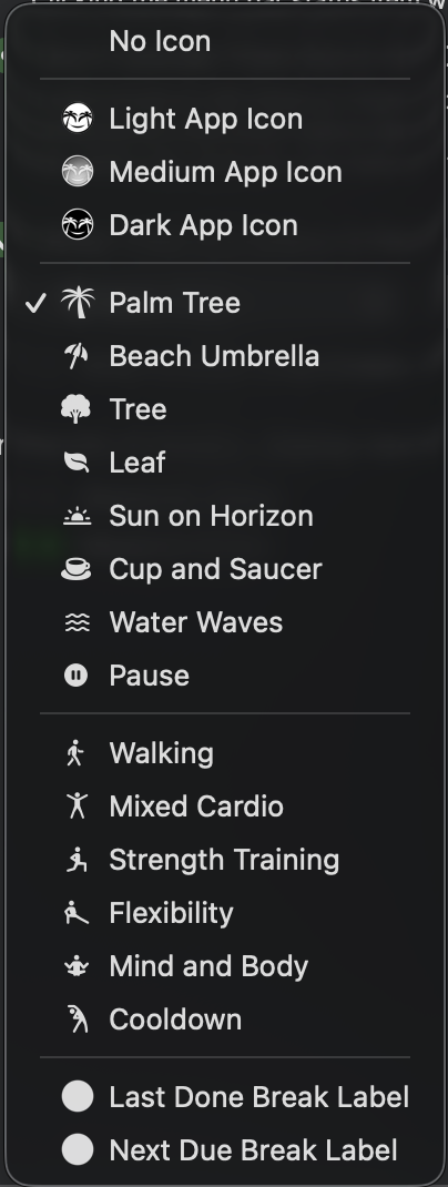 Status icons